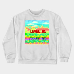 LEVEL 01 PIXEL ART Crewneck Sweatshirt